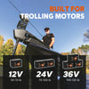 litime lithium trolling motor batteries: 12V/24V/36V options for 30-70lb to 100-120lb motors