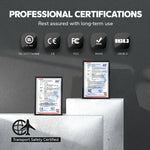 LiTime mobility scooter battery is certified for quality with UL, CE, FCC, RoHS, and UN38.3 approvals for safety and reliability