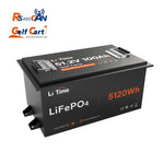 overview of LiTime 48v (51.2v) 100ah lithium metal case golf cart batteries