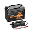 litime 24v 100ah group 31 marine LiFePO4 battery, LiTime 24V 20A LiFePO4 charger and cables kit