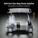 LiTime 48V 60Ah lithium golf cart battery offers a one-stop power solution, simplifying installation and enhancing performance