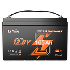 LiTime 12V 165Ah dual purpose smart self-heating battery