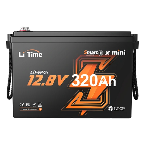litime 12v 320ah mini lifepo4 lithium bluetooth battery