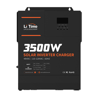 the surface of litime 3500w solar inverter charger 48v