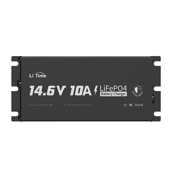 litime 12v 10a lifepo4 waterproof battery charger