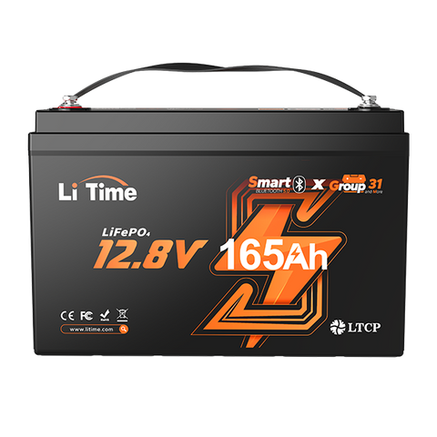 litime 12v 165ah group 31 lithium bluetooth battery