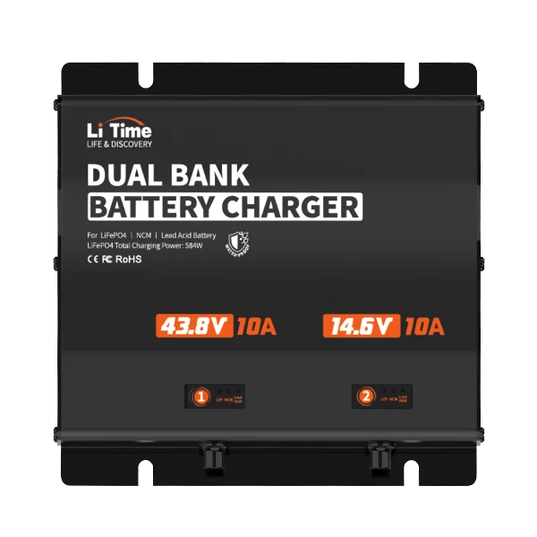litime 36v & 12v dual bank battery charger