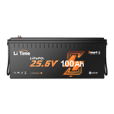 litime 24v 100ah lifepo4 lithium bluetooth battery