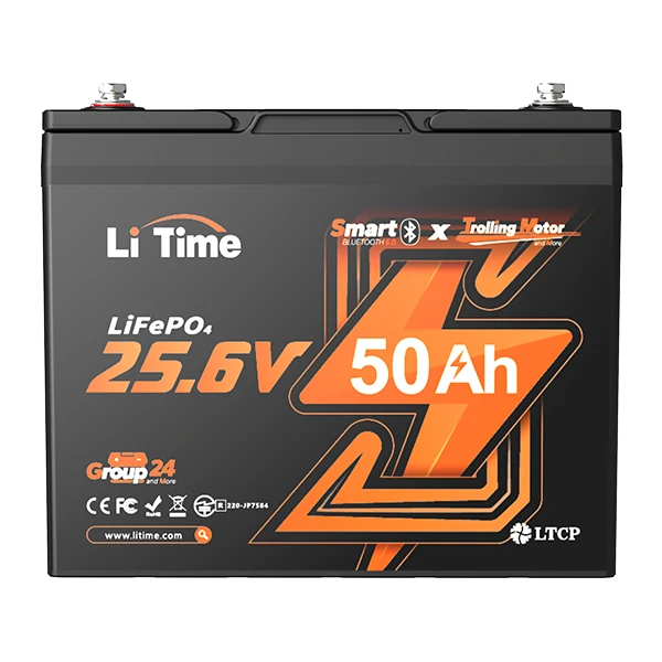 LiTime 24V 50Ah smart trolling motor battery