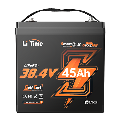 litime 36v 45ah group gc2 lifepo4 lithium golf cart battery