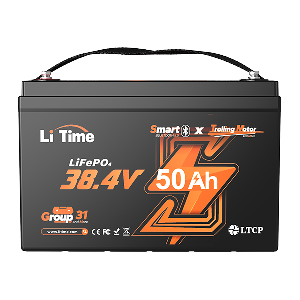 LiTime 36V 50Ah smart lithium bluetooth trolling motor battery