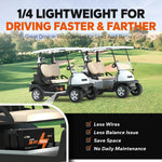 litime 36v lithium golf cart benefits:1/4 lightweight, faster driving, less wiring