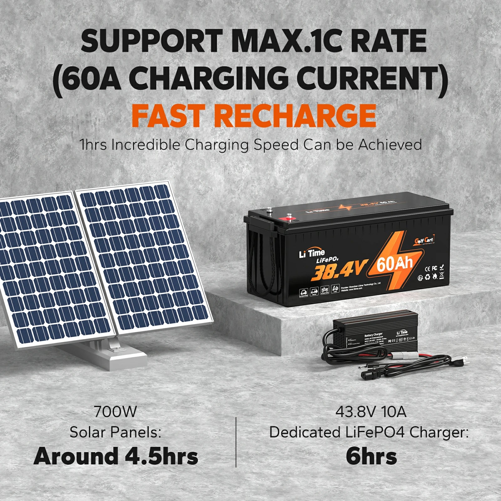 recommended ways to charge litime 36v lithium golf cart battery