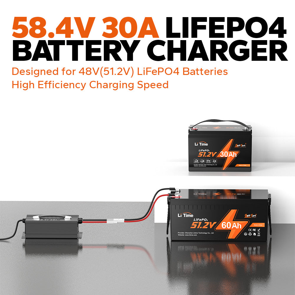 litime 48v 30a battery charger for 48V LiFePO4 batteries