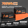 LiTime 24V 230Ah battery: 768Wh extra energy, 5120W output, powers various appliances