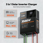 litime 3-in-1 solar inverter charger: 3500w inverter, 80a mppt, 40a battery charger