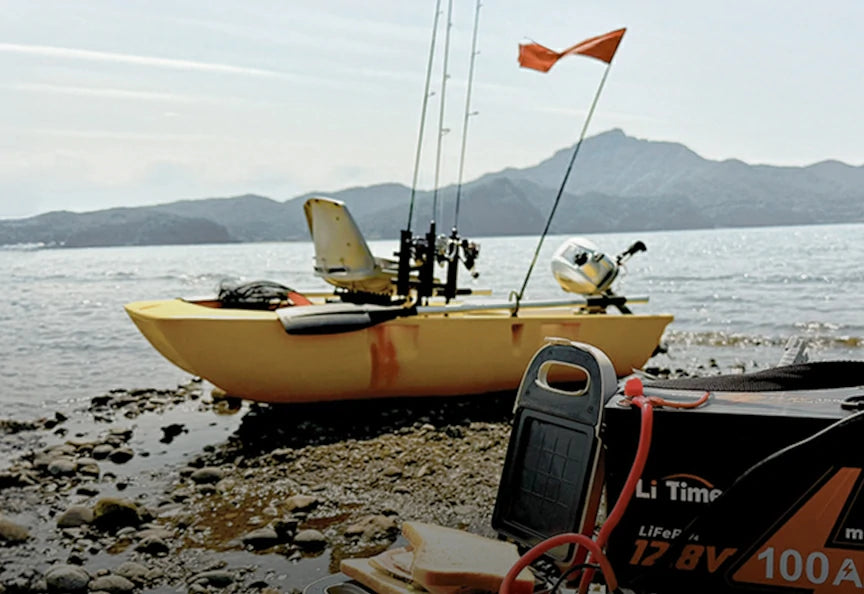 power shallow-water boats with litime lifepo4 lithium batteries for trolling motor