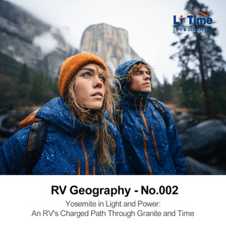 Yosemite RV campsite powered by LiTime 12V 280Ah energy storage battery