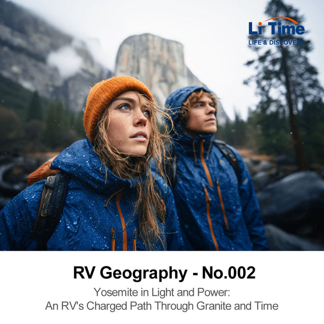 Yosemite RV campsite powered by LiTime 12V 280Ah energy storage battery