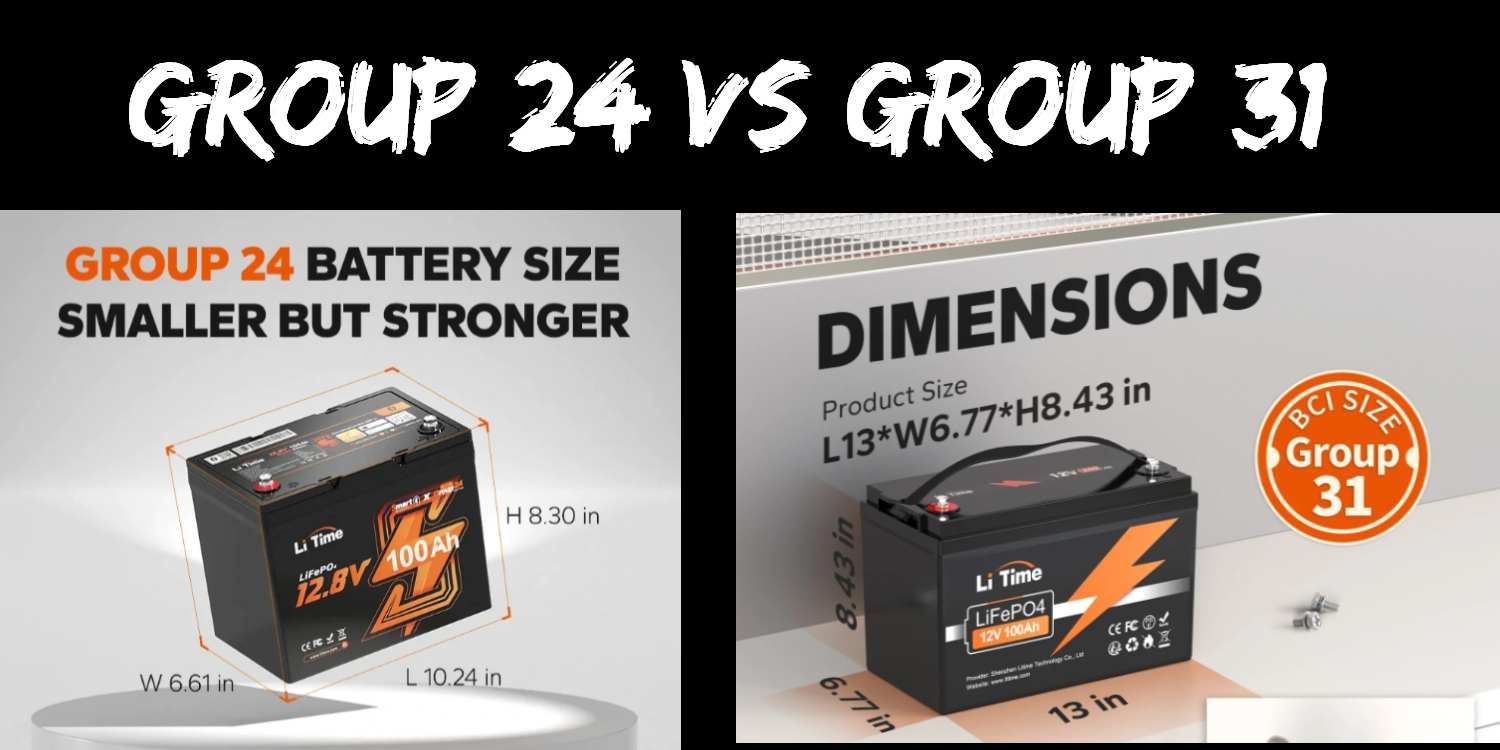 Deep Cycle Group 24 VS Group 31 Battery