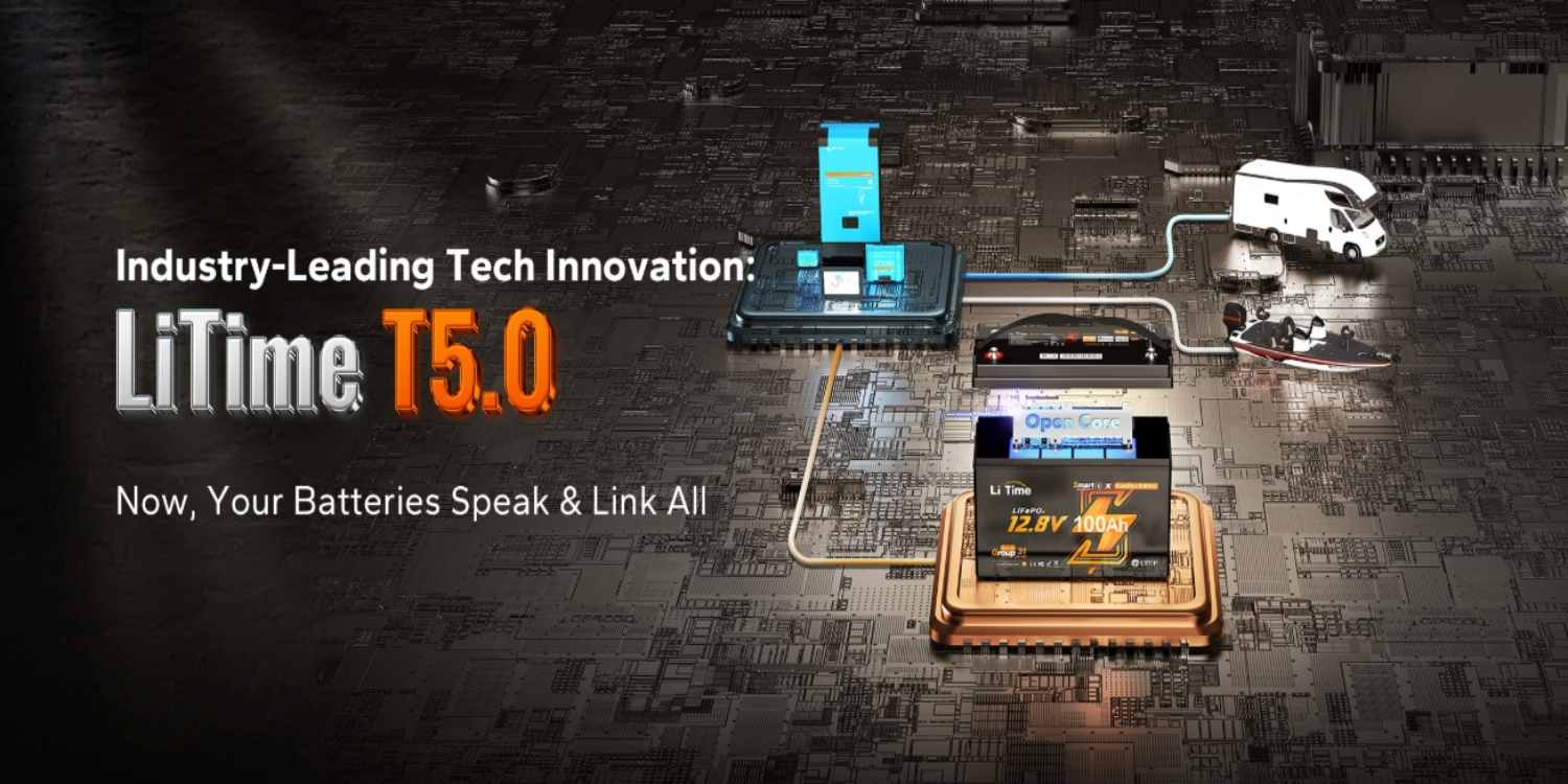 LiTime Launches World’s First Smart “Talking Battery” for RV & Marine: Meet the T5.0 Series