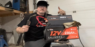 mig welding with litime 3000w inverter and 230ah battery