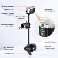 LiTime Argoseeker A1 24V700W/2HP Electric Outboard Motor 【 Limited $150 OFF Code: LTAS1 】