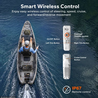LiTime Argoseeker A1 24V700W/2HP Electric Outboard Motor 【 Limited $150 OFF Code: LTAS1 】