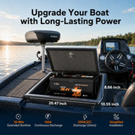 LiTime 36V 100Ah Bluetooth Marine LiFePO4 Battery