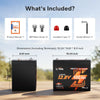 LiTime 12V 100Ah Group 24 Self-Heating Dual Purpose Marine Starting Battery