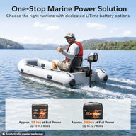 LiTime Argoseeker A1 24V700W/2HP Electric Outboard Motor 【 Limited $150 OFF Code: LTAS1 】