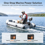 LiTime Argoseeker A1 24V700W/2HP Electric Outboard Motor 【 Limited $150 OFF Code: LTAS1 】