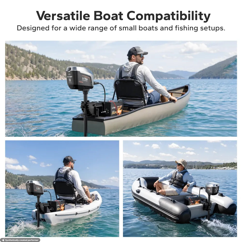 LiTime Argoseeker A1 24V700W/2HP Electric Outboard Motor 【 Limited $150 OFF Code: LTAS1 】