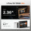 LiTime 12V 100Ah Slim LiFePO4 battery, only 2.36" thick, designed for compact spaces compared to standard 12V batteries
