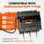LiTime 3-bank marine lithium battery charger, compatible with multiple 12v battery types for versatile charging