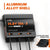 LiTime 3-bank battery charger with aluminum alloy shell,  excellent heat dissipation for durability