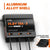 LiTime 3-bank battery charger with aluminum alloy shell,  excellent heat dissipation for durability