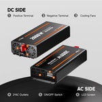 2000W inverter with DC side cooling fan and AC side LCD screen