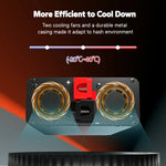 2000W pure sine wave inverter with durable metal case and cooling fan