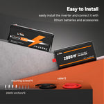 install inverter with mounting screws and plastic anchors 