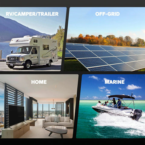 applications of litime 12v 230ah bluetooth lifepo4 batttery -rv, marine, off-grid, energy storage