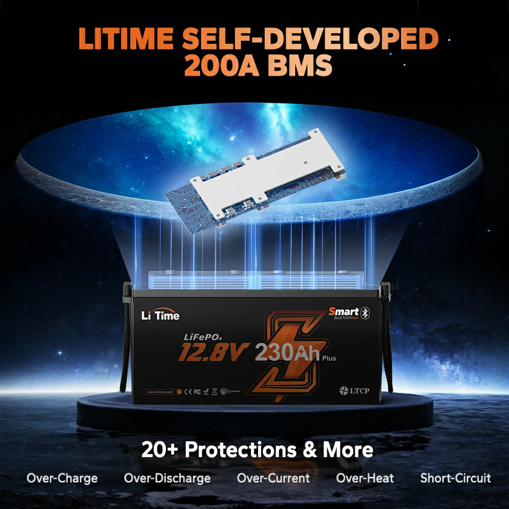 LiTime 12V 230Ah Bluetooth Lithium RV Battery | High Capacity LiTime 12V 230Ah Bluetooth Lithium RV Battery | High Capacity