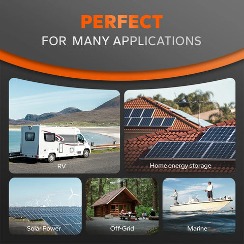 the best power solution for RV, home energy storage, solar power, off-grid and marine