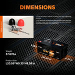 the length, width, and height of LiTime 12V 280Ah battery