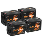 4 packs of litime 12v 320ah mini lifepo4 bluetooth battery