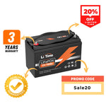 LiTime Refurbished 12V 100Ah deep cycle lithium batteries