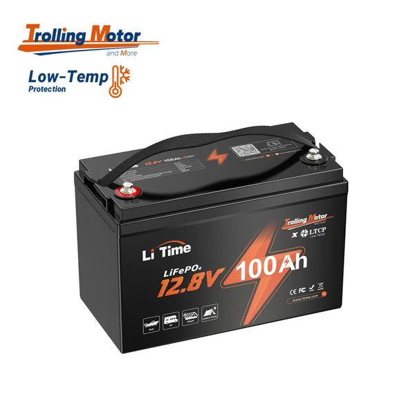 LiTime 12V 100Ah Deep Cycle Marine Battery For Trolling Motor