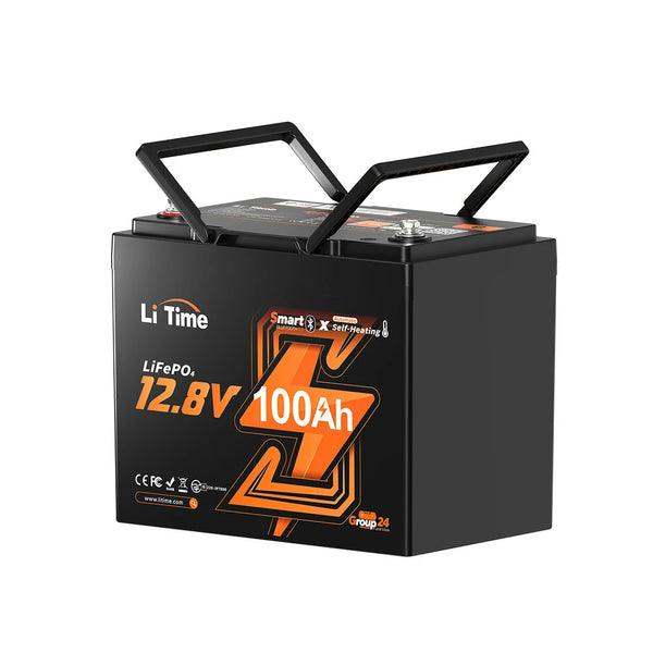 【LiTime】12V100Ah LiTime 12V 100Ah Mini LiFePO4 Battery - Small 12V Deep Cycle