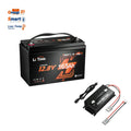 LiTime 12V 165Ah Bluetooth Lithium Battery with 12V 40A charger