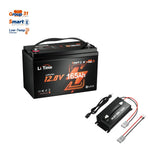 LiTime 12V 165Ah Bluetooth Lithium Battery with 12V 40A charger